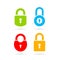 Padlock vector icon