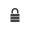 Padlock vector icon