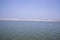 Padma River Bluewater and sand island with blue sky beautiful landscape view