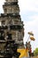 Padmasana of Pura Jagatnatha in Bali, during cloudy day. Taken in January 2022