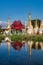 Padogas of Buddhist monastery, Inle lake, Shan state of Myanmar former Burma