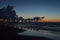 Padre Island beach lighted pier Corpus Christi, Texas