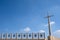 The Padre Pio Shrine at Santa Maria delle Grazie in San Giovanni Rotondo, Italy designed by Renzo Piano. Photo shows bells, cross