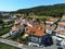 Padron, beautiful village of  A Coruna,Galicia,Spain. Aerial Drone Photo