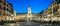 Padua, Italy - October 1, 2023: Piazza dei Signori in the evening. The square is dominated by the famous Clock Tower.