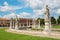 PADUA, ITALY - SEPTEMBER 10, 2014: Prato della Valle from south-east and Venetian palace