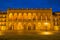 PADUA, ITALY - SEPTEMBER 10, 2014: The Venetian palace near the Prato della Vale in evening