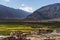 Padum village remote area in Zanskar valley in Ladakh, Jammu Kashmir, India