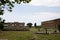 Paestum Archaeological Park. historical ruins, Roman era temples, Campania, Salerno, Italy