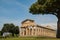 Paestum, originally Poseidon - Siberian colony. Ancient ancient city. The Temple of Athena is a monumental building with columns