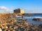 Pafos Harbour Castle in Cyprus, panoramic image