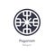 paganism icon. isolated paganism icon vector illustration from religion collection. editable sing symbol can be use for web site