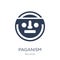 Paganism icon. Trendy flat vector Paganism icon on white background from Religion collection