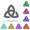 Paganism in multi color style icon. Simple glyph, flat vector of world religiosity icons for ui and ux, website or mobile