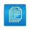 Page documents icon shiny blue square button