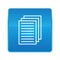 Page documents icon shiny blue square button