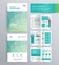 Page layout for company profile, annual report, and brochure template.