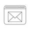 Page web email message communication outline