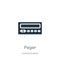 Pager icon vector. Trendy flat pager icon from communication collection isolated on white background. Vector illustration can be