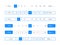 Pagination bar vector page navigation web buttons