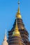 Pagoda built in the architecture in Ban Den temple Chiang Mai