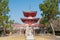 Pagoda at Daikaku-ji Temple in Kyoto, Japan. The site was originally a residence of Emperor Saga 786-