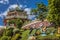 Pagoda and dragon sculpture of the Taoist Temple in Cebu, Philip