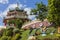 Pagoda and dragon sculpture of the Taoist Temple in Cebu, Philip