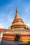 Pagoda at a famous temple in north-eastern of Thailand