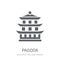 Pagoda icon. Trendy Pagoda logo concept on white background from