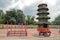 Pagoda and incense outside the Chinese Vihara Gunung Timur Templ