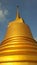 Pagoda Khao Hua Jook / Khao Hua Jook Chedi Buddhist Temple during Sunset on Koh Samui Island, Thaiand