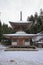 Pagoda of Kongo Sanmai-in temple in Koya