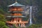 Pagoda and Nachi Falls in the Wakayama Prefecture, Japan