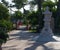 Pagoda, in an open Chinese garden