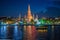 Pagoda river side in bangkok, Thailand