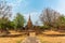 Pagoda in ruined temple