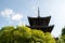 Pagoda of Shinnyo-do Temple with fresh verdure, Kyoto, Japan