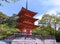 Pagoda Shrine on the hill of Kiyomizu-dera Temple.