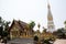 Pagoda or Stupa of Wat Phra That Phanom temple for foreign traveler and thai people travel visit and respect praying relic legend