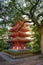 Pagoda of Tochoji Temple in Hakata area, Fukuoka, Japan