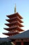 Pagoda Tower in Asakusa Japan