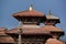 Pagoda type roof in Durbar square. Patan, Nepal