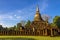 Pagoda Wat Chang Lom and clear sky