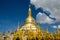 Pagodas encircle the gilded stupa of Shwedagon Pagoda