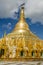 Pagodas encircle the gilded stupa of Shwedagon Pagoda