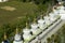 Pagodas in Kalimpong, Sikkim, India.