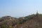 Pagodas, stupas and river at Sagaing in Mandalay