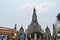 Pagodas  wat arun Bangkok Thailand, one of most famous temple in Thialand