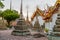 Pagodas at Wat Phra temple, Bangkok